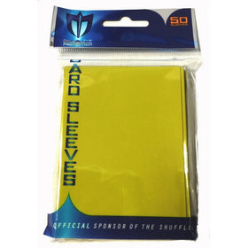MAX Protection Standard Gaming Card Sleeves, Flat Yellow, 50 Count