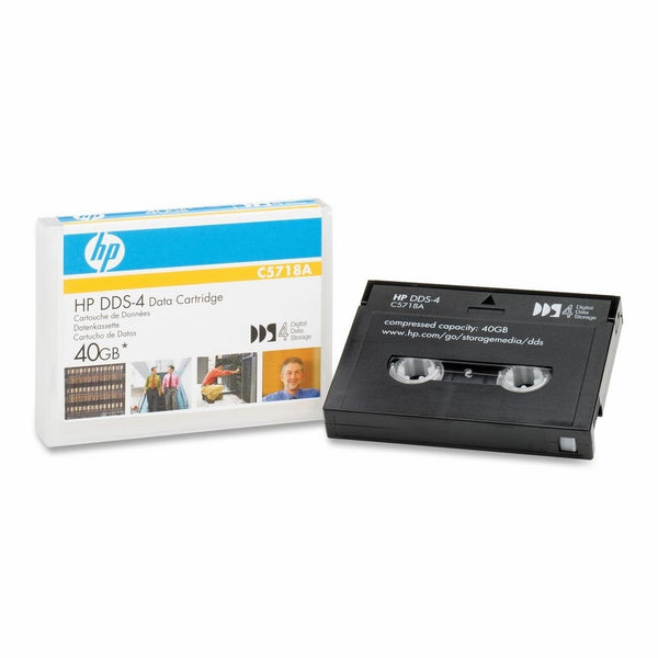 HPÂ 1/8" DDS-4 Data Cartridge, 150m, 20GB Native/40GB Compressed Data Capacity