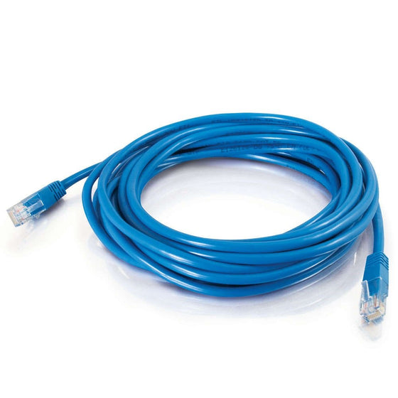 C2G/Cables to Go 15163 Cat5e Molded Solid Unshielded (UTP) Network Patch Cable, Blue (50 Feet/15.24 Meters)