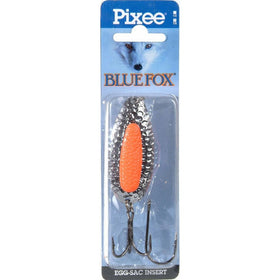 Blue Fox Pixiee Spoon, 7/8-Ounce, Nickel/Fluorescent Orange