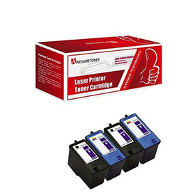 Remanufactured Ink Cartridge Replacement for Dell Series 9 MK992 MK993 (2 Bla...
