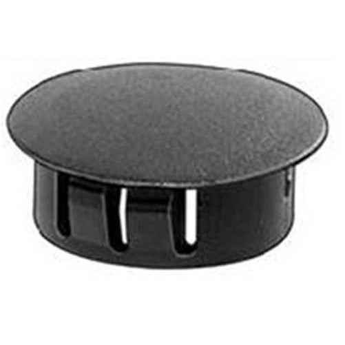 50 Black Nylon Locking Hole Plugs 5/16"