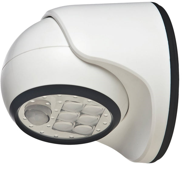 Light It! By Fulcrum 20031-108, Wireless Indoor Outdoor 6 LED Motion Sensor Light, 6 Inch, White