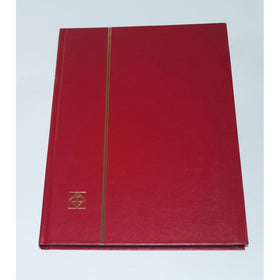 Lighthouse Hardcover Stamp Album Stockbook With 32 Black Pages, Red, LS4/16