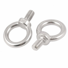 Uxcell a11102500ux0167 304 Stainless Steel M10 10mm Rigging Eye Bolts w Shoulder (Pack of 2)
