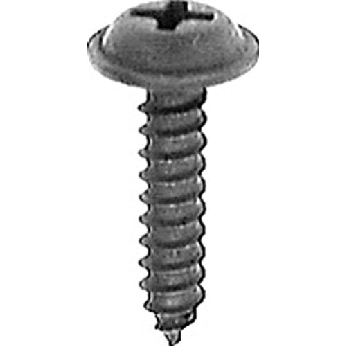 100 #6 X 3/4" Phillips Flat Top Washer Head Screws Black Oxide