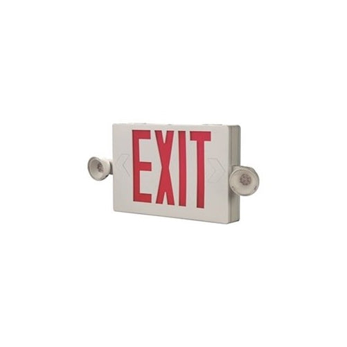 Exit Sign w/Emergency Lights, 2W, Grn