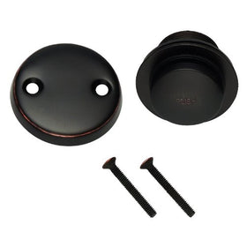 Designers Impressions 659612 Oil Rubbed Bronze Toe Tap Drain Overflow Conversion Trim Kit