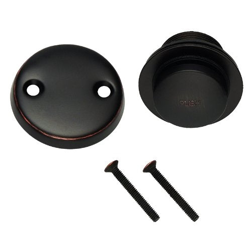 Designers Impressions 659612 Oil Rubbed Bronze Toe Tap Drain Overflow Conversion Trim Kit