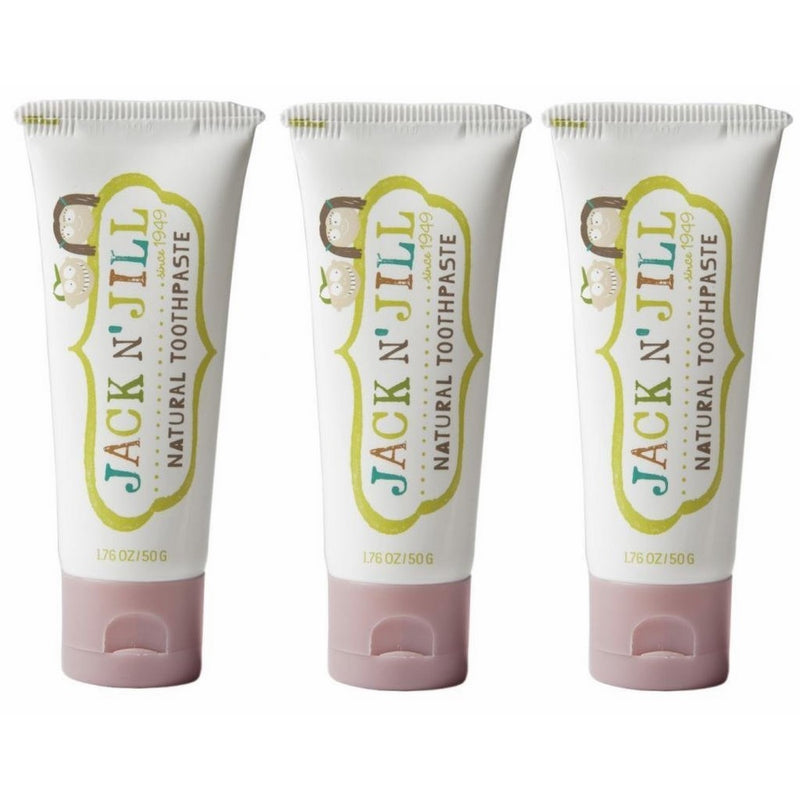 Jack N' Jill Natural Toothpaste Organic 50g, Set of 3 - Raspberry