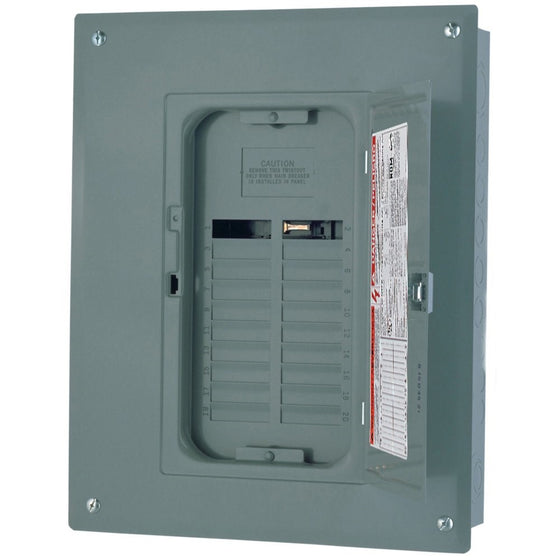Square D by Schneider Electric QO Plug-On Neutral 125 Amp Main Lugs 24-Space 24-Circuit Indoor Load Center with Cover and Ground Bar
