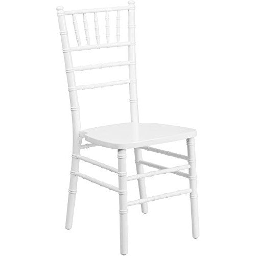 Flash Furniture HERCULES Series White Wood Chiavari Chair