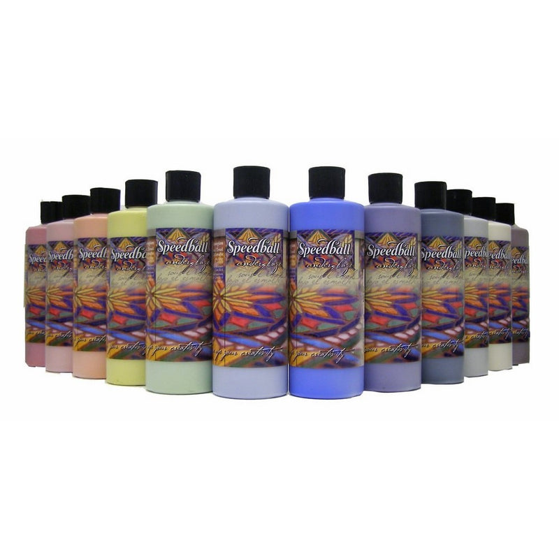 Speedball 001080 Underglaze Deluxe School Pack, 12-Pack, 16 oz, Multicolor