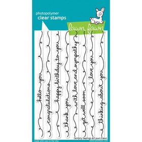 Lawn Fawn LF844 Clear Stamps Scripty Sayings