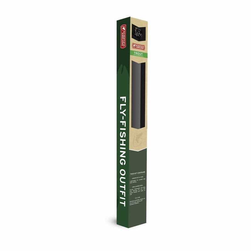 Scientific Anglers 5/6WT Trout Fly Fishing Outfit (4 Piece), Green/Tan