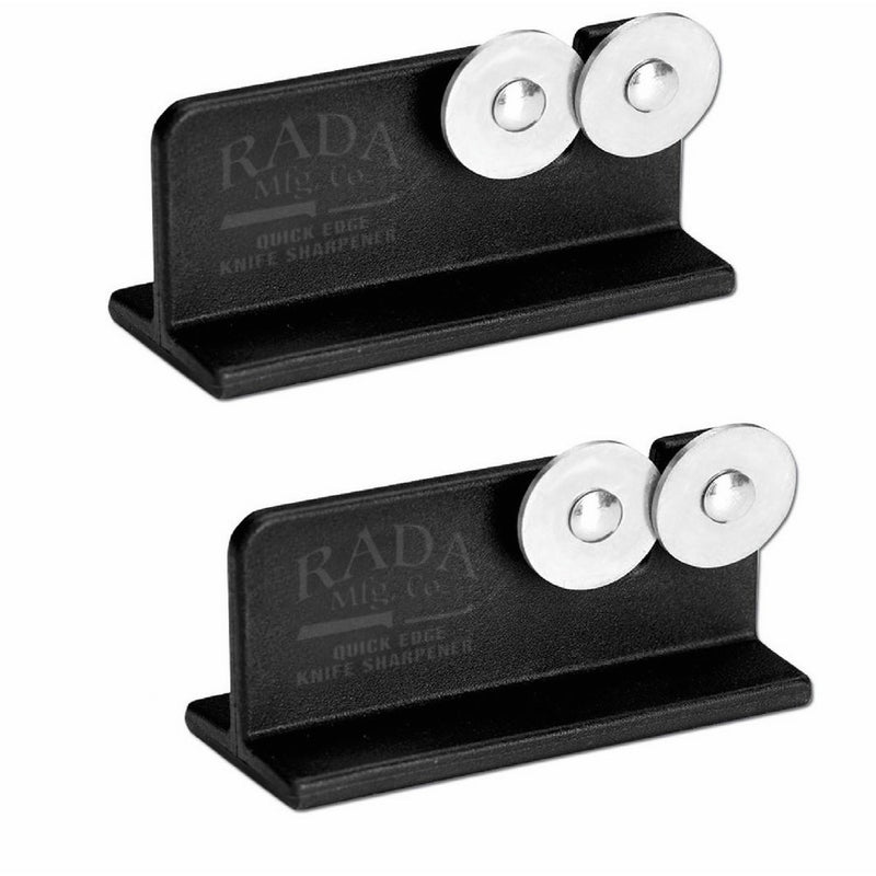 Rada MFG Rada Cutlery Quick Edge Knife Sharpener with Hardened Steel Wheels, 2 Pack
