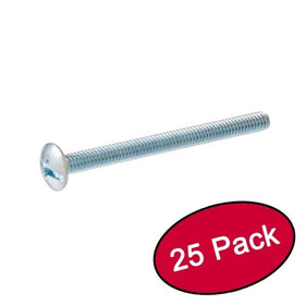 Cosmas Cabinet Hardware 753249 2" Length Truss Head Machine Screw with Philips / Slotted Drive - 2 Inch Long - UNC 8-32 - 25 Pack