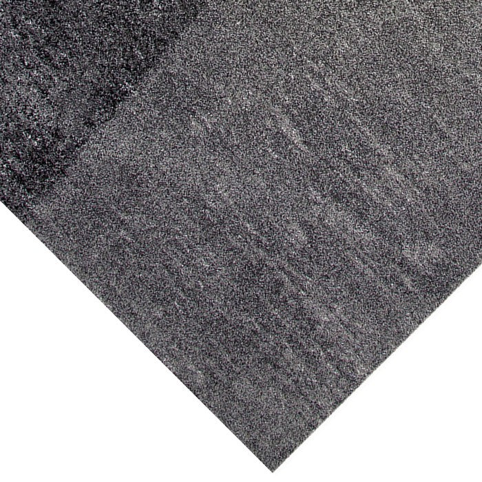 90 X 63 Inches Fabric Power Loomed Rug with Faceted Print, Gray