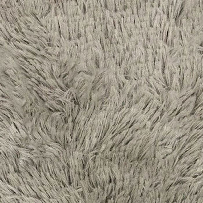 20 X 20 Inches Square Zippered Polyester Pillow with Furry Texture, Set of 2, Brown