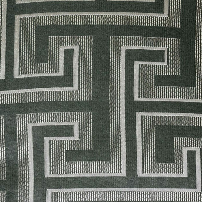 20 X 20 Inches Maze Design Polyester Accent Pillow, Set of 2, Gray and Black