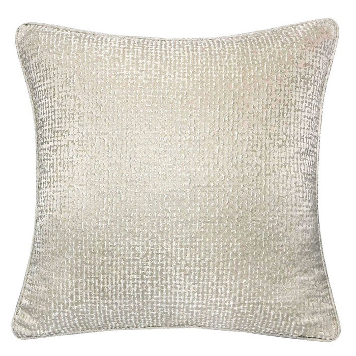 20 X 20 Inches Shimmering Polyester Accent Pillow, Set of 2, Silver
