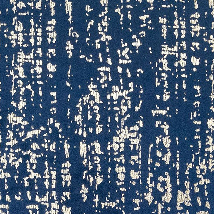 20 X 20 Inches Shimmering Velvet Accent Pillow, Set of 2, Blue and Silver