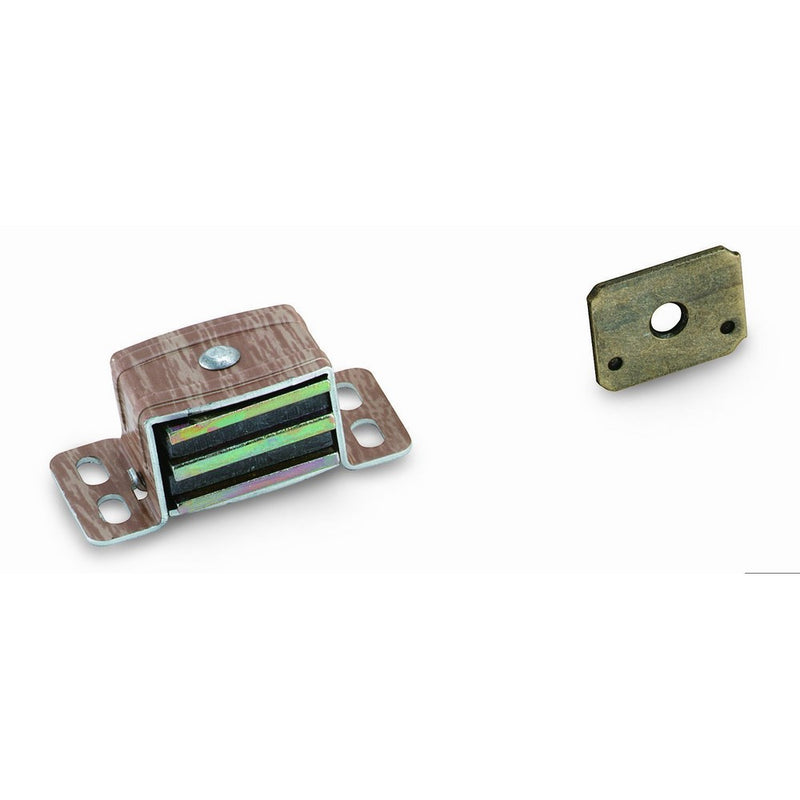Amerock BP9798AW Magnetic Catch - Aluminum/Wood Grain