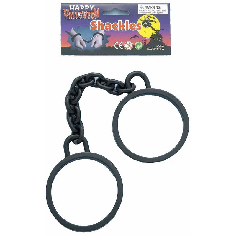 Forum Novelties Prisoner Inmate Costume Black Wrist Ankle Shackles