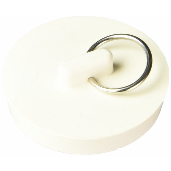 LASCO 02-3215 White Rubber Hollow Stopper for 1-7/8-Inch Drain Openings