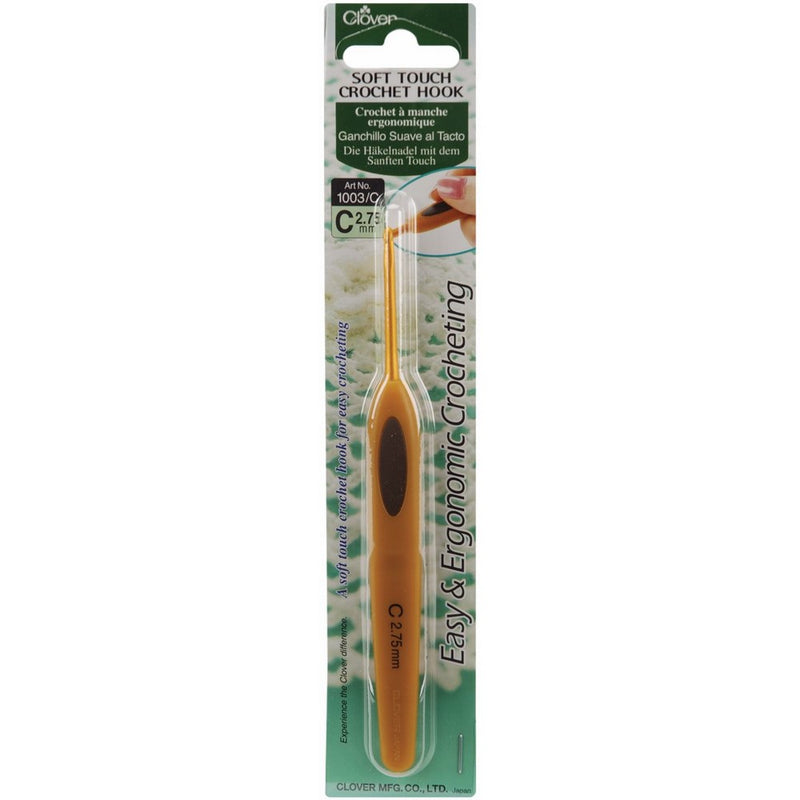 Clover Soft Touch 2.75-mm Crochet Hooks, Size C