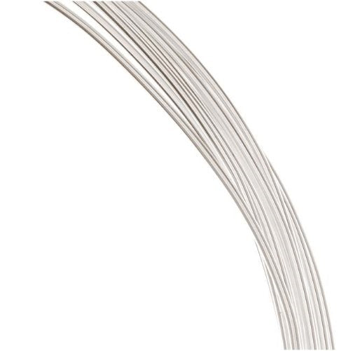1 Ounce. (12 Ft.) Sterling Silver Wire 18 Gauge - Round-Half Hard