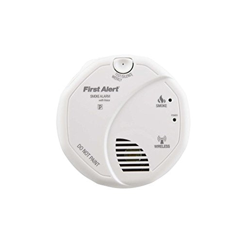 First Alert SA511CN2-3ST Interconnected Wireless Smoke Alarm with Voice Location, Battery Operated, Pack of Two