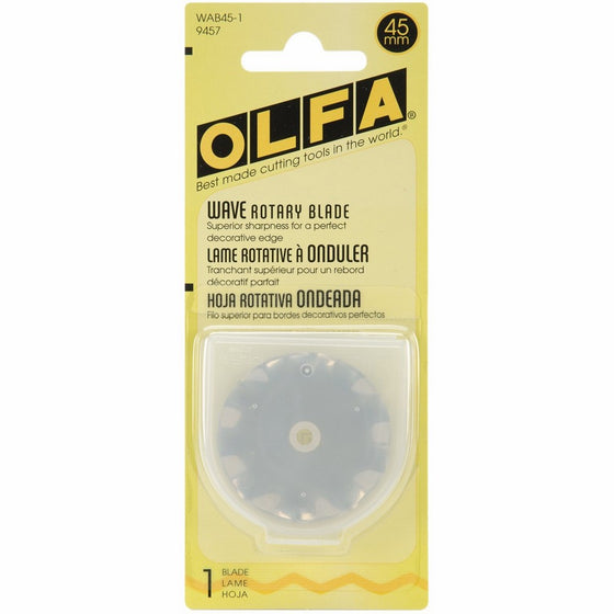 Olfa 45mm Rotary Blade Refill, Wave