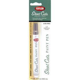 Krylon KSCP902 Short Cuts Paint Pen, Chrome Metallic, .33 Ounce