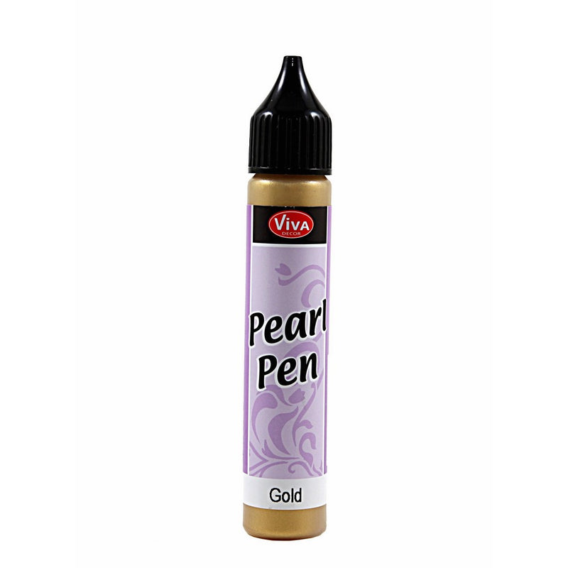 Viva Decor .8-Ounce Pearl Color Pen, Gold