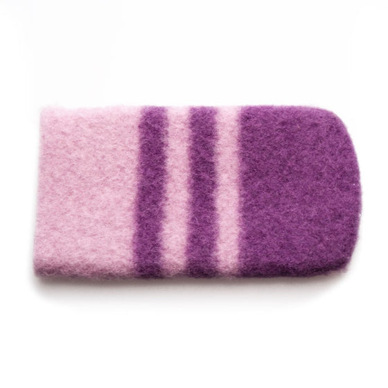 Flip Video Wool Pouch - Purple