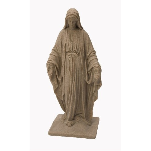 Emsco Group 2290 Poly Virgin Mary Statue Sand 34-Inch