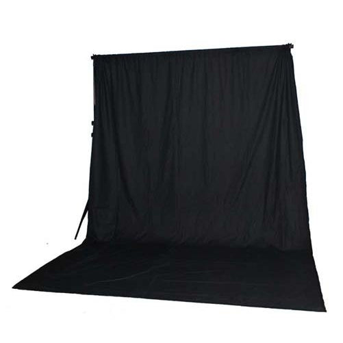 ePhoto Muslin Photography Backdrop Background 10 X 20 Ft Chromakey Screen Black Muslin Backdrop 10x20black