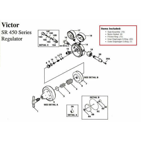 SR450 And VGS450 Repair Kit
