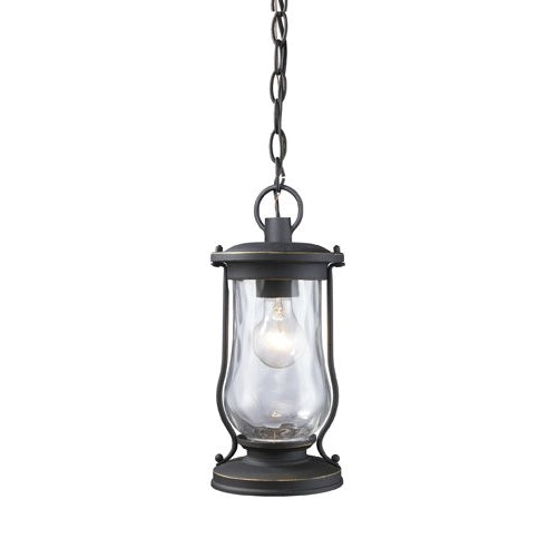 Elk 43017/1 Farmstead 1-Light Outdoor Pendant In Matte Black