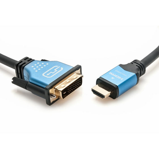 BlueRigger High Speed HDMI to DVI Adapter Cable (6.6 Feet/2 Meters)