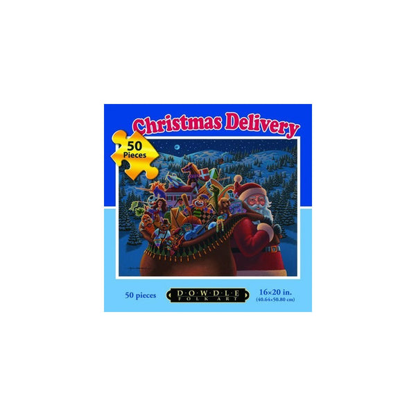 Christmas Delivery 50pc 16x20 Jigsaw Puzzle by Eric Dowdle