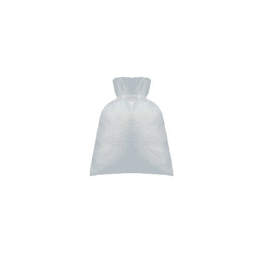 Silver Organza Bags 3" x 4" - Pack of 10 Bags