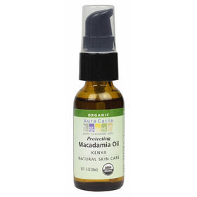 Aura Cacia Organic Skin Care, Protecting Macadamia Oil, 1 Fluid Ounce