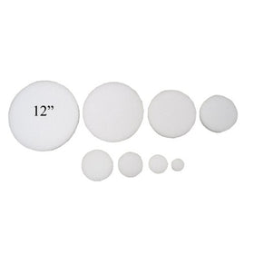 12" x 1" Styrofoam Arts & Crafts Discs Circles (12 Pack)