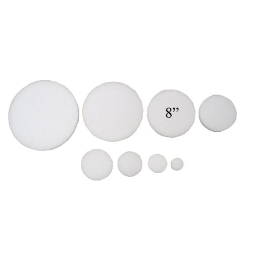 8" x 1" Styrofoam Arts & Crafts Discs Circles (12 Pack)