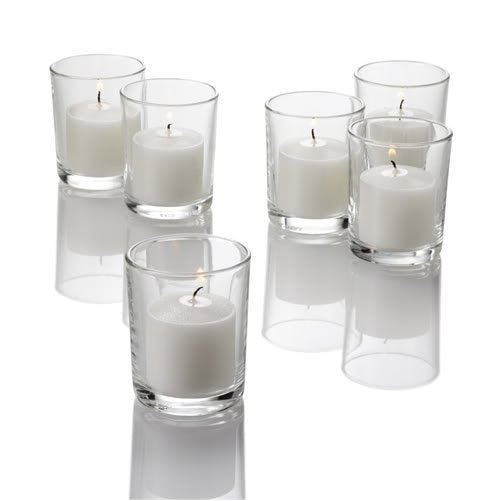 Set of 12 Eastland Clear Standard Votive Holders