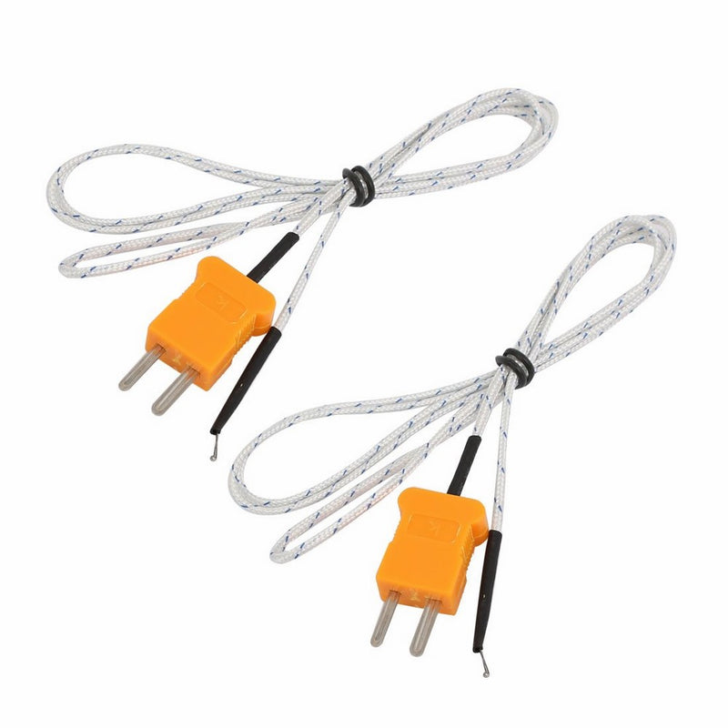 uxcell 2 Pcs -50-200C Fork Terminal K Type Thermocouple Probe Temperature Sensor