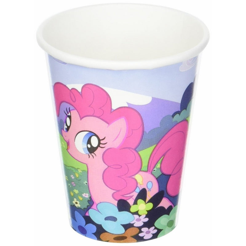 American Greetings Charming My Little Pony Friendship Birthday Party Paper Cups Disposable Tableware, 8 Pieces, Made from Paper, Multi-colored, 9 oz. by Amscan