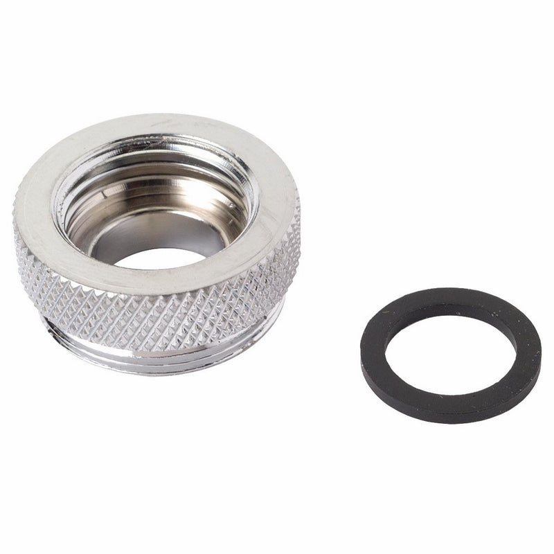 brass craft service parts sf0004x 3/8 -Inch I.P.S. Female Pipe Thread x 55/64 -Inch x 27 Male Pipe Thread, Chrome Plated, Brass Aerator Adapter